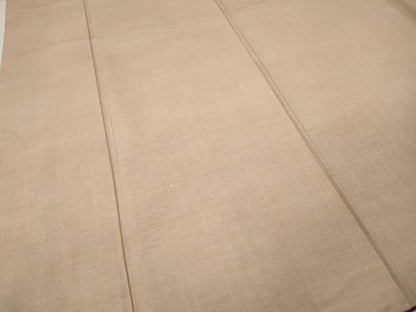 平和屋着物●結城紬　色無地　洗柿色　正絹　逸品　CABM9411ut