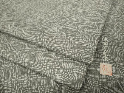 平和屋着物●江戸小紋　池田深光　鮫小紋柄　正絹　逸品　CABM9420ut