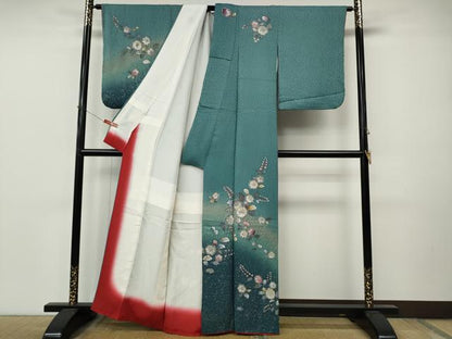 平和屋着物●訪問着　辻が花　絞り　暈し染め　金彩　正絹　逸品　CABM9427ut