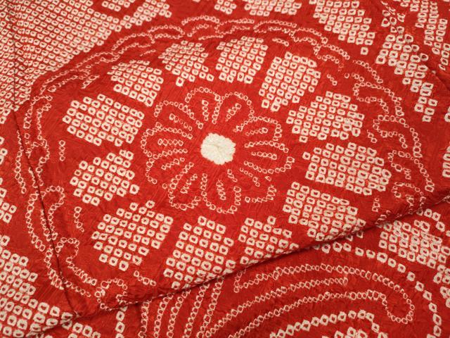 平和屋着物●豪華振袖　総絞り　立波絵皿花文　正絹　逸品　CABM9432ut