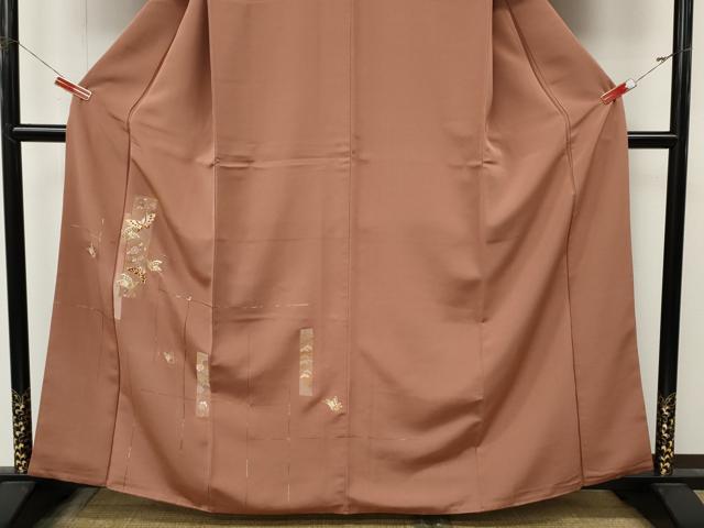 平和屋着物●訪問着　駒刺繍　短冊花蝶文　金銀彩　正絹　逸品　CABM9443ut