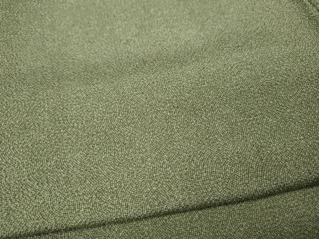 平和屋着物●江戸小紋　作家物　鮫小紋柄　鬼しぼ縮緬　正絹　逸品　未使用　CABM9444ut