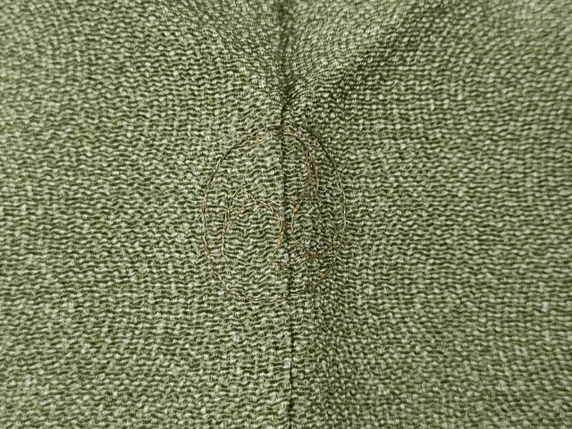 平和屋着物●江戸小紋　作家物　鮫小紋柄　鬼しぼ縮緬　正絹　逸品　未使用　CABM9444ut