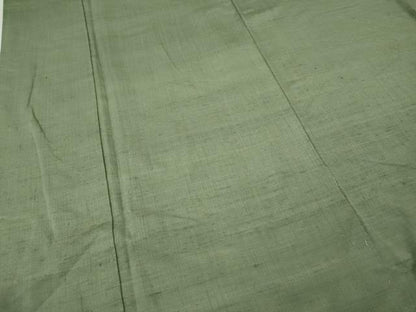 平和屋着物●結城紬　色無地　薄青色　正絹　逸品　CABM9445ut
