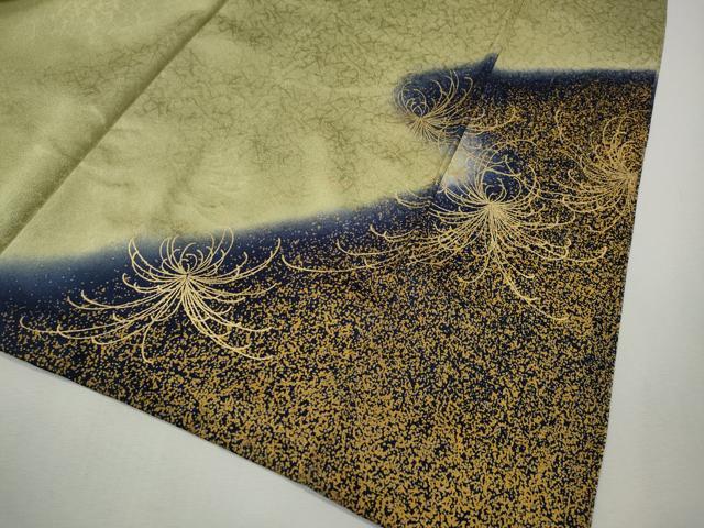 平和屋着物●色留訪問着　刺繍　乱菊　暈し染め　金彩　正絹　逸品　CABM9446ut