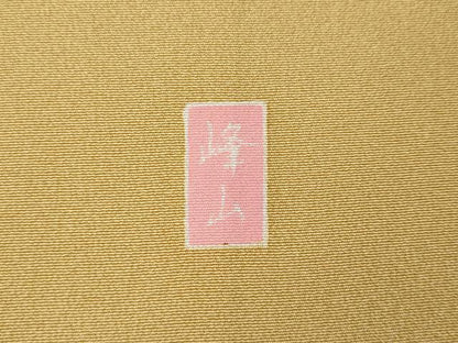 平和屋着物●訪問着　作家物　飛鶴草花文　正絹　逸品　CABM9448ut