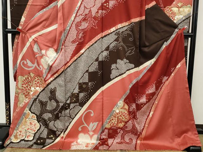 平和屋着物●豪華振袖　駒刺繍　絞り　舞花文　金彩　仮絵羽　逸品　未使用　CABM9457ut