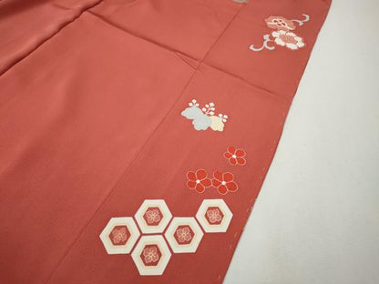 平和屋着物●豪華振袖　駒刺繍　絞り　舞花文　金彩　仮絵羽　逸品　未使用　CABM9457ut