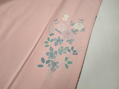 平和屋着物●訪問着　枝花文　暈し染め　金彩　正絹　逸品　CABM9461ut