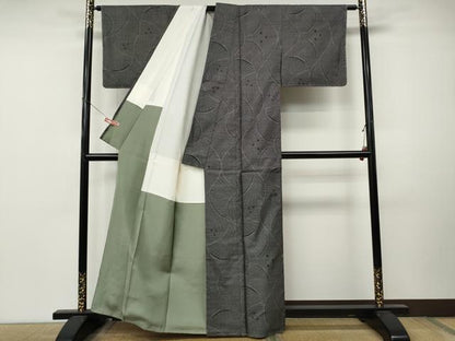 平和屋着物●本場大島紬　9マルキ　吉祥文　友原織物謹製　証紙付き　正絹　逸品　CABM9463ut