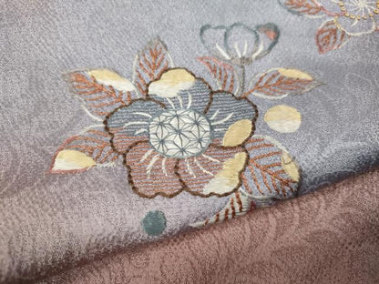 平和屋着物●訪問着　奥村悟　辻が花　総刺繍　暈し染め　正絹　逸品　CABM9474ut