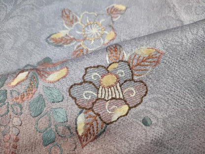 平和屋着物●訪問着　奥村悟　辻が花　総刺繍　暈し染め　正絹　逸品　CABM9474ut