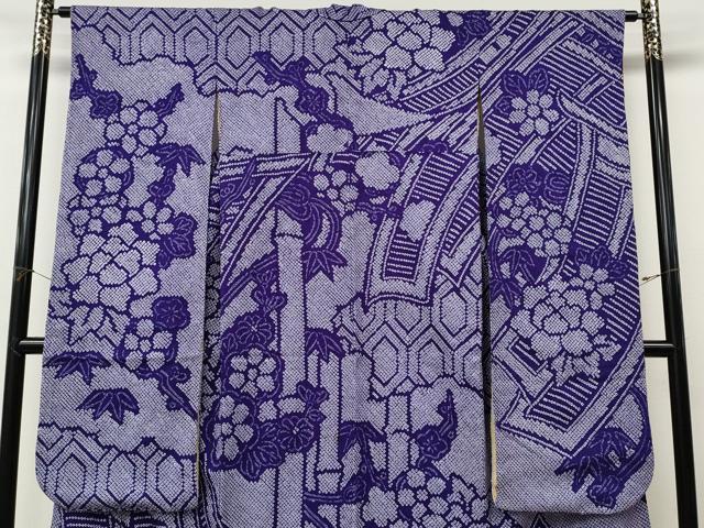 平和屋着物●豪華振袖　総絞り　熨斗花文　正絹　逸品　CABM9475ut