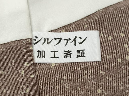 平和屋着物●伝統工芸継承作家　澤文蔵　訪問着　更紗花文　正絹　逸品　CABM9481ut