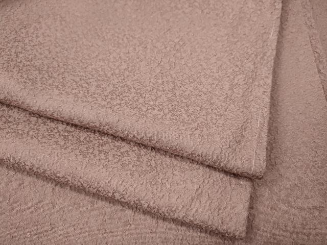 平和屋着物●上質な色無地　紋意匠　珊瑚色　正絹　逸品　未使用　CABM9490ut