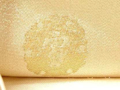 平和屋着物●ジャパンオートクチュール　渡辺雪三郎　六通柄袋帯　箔散らし文　金糸　正絹　逸品　CABM9615hy