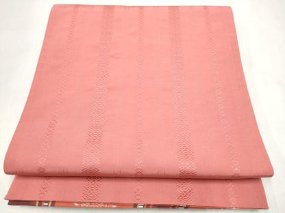 平和屋着物●本場筑前博多織　両面　六通柄　京袋帯　草花文　献上　正絹　逸品　CABM9773hy