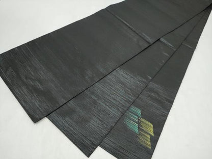 平和屋着物●太鼓柄袋帯　霞文　金糸　正絹　逸品　CABM9775hy