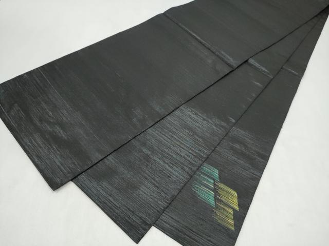 平和屋着物●太鼓柄袋帯　霞文　金糸　正絹　逸品　CABM9775hy