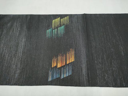 平和屋着物●太鼓柄袋帯　霞文　金糸　正絹　逸品　CABM9775hy