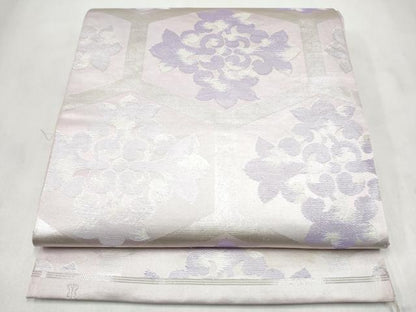 平和屋着物●西陣　川島織物　六通柄　本袋帯　亀甲花文　正絹　逸品　CABM9780hy