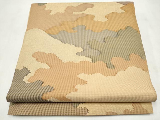 平和屋着物●全通柄　本袋帯　霞文　正絹　逸品　CABM9797hy