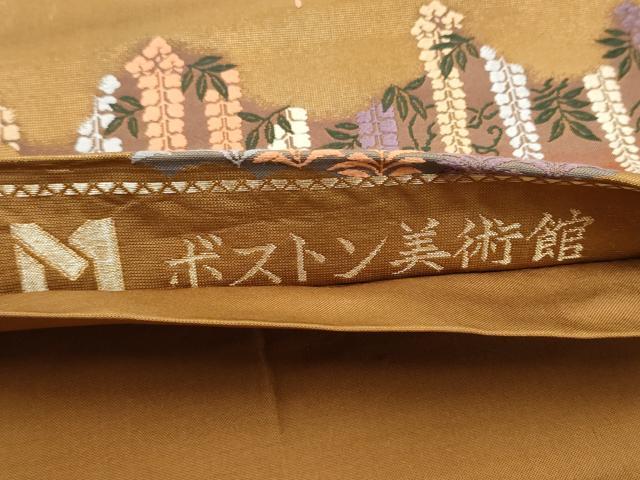平和屋着物●六通柄袋帯　唐織　花鳥文　正絹　逸品　CABM9834hy