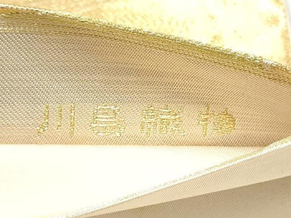 平和屋着物●西陣　川島織物　六通柄　本袋帯　桧扇　金糸　正絹　逸品　CABM9870hy