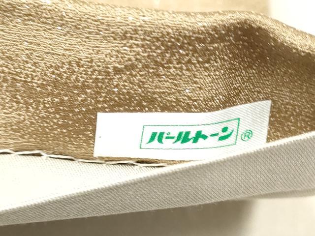 平和屋着物●伝統工芸士　京友禅染色作家　田家鬼彩　太鼓柄袋帯　風景文　銀通し地　正絹　逸品　CABM9876hy