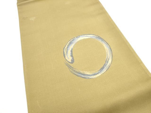 平和屋着物●太鼓柄袋帯　丸文　金糸　正絹　逸品　CABM9970hy