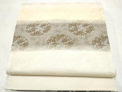 平和屋着物●西陣　廣部商事謹製　両面　全通柄袋帯　唐織　鳳凰花文　黒地　金糸　証紙付き　正絹　逸品　CABM9972hy