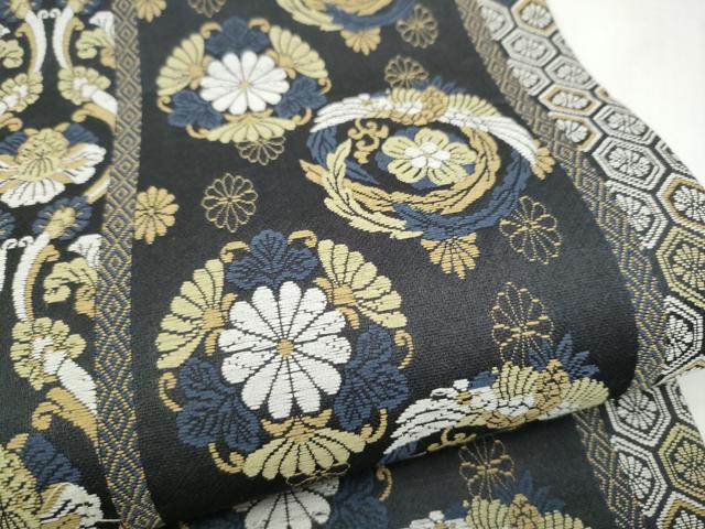 平和屋着物●六通柄袋帯　唐織　花間道　正絹　逸品　CABM9973hy