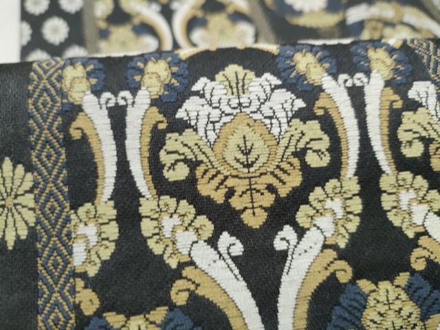平和屋着物●六通柄袋帯　唐織　花間道　正絹　逸品　CABM9973hy