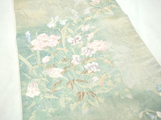 平和屋着物●西陣　服部織物謹製　六通柄袋帯　香風　金糸　引箔　正絹　逸品　CABM9987hy