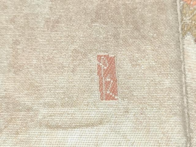 平和屋着物●加賀友禅の巨匠　初代　由水十久　西陣　長嶋成織物　ながしま帯　太鼓柄袋帯　童子遊び　瀞銀錦　正絹　逸品　CABM9999hy