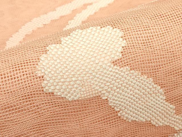 平和屋着物＊夏物　西陣　姫野織物謹製　六通柄袋帯　紐文　銀糸　証紙付き　正絹　逸品　未使用　CABN0144rv