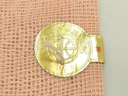 平和屋着物＊夏物　西陣　姫野織物謹製　六通柄袋帯　紐文　銀糸　証紙付き　正絹　逸品　未使用　CABN0144rv