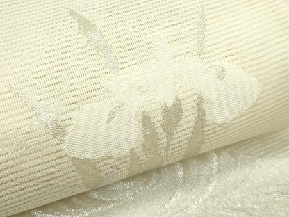 平和屋着物＊夏物　六通柄袋帯　杜若　銀糸　正絹　逸品　未使用　CABN0182rv