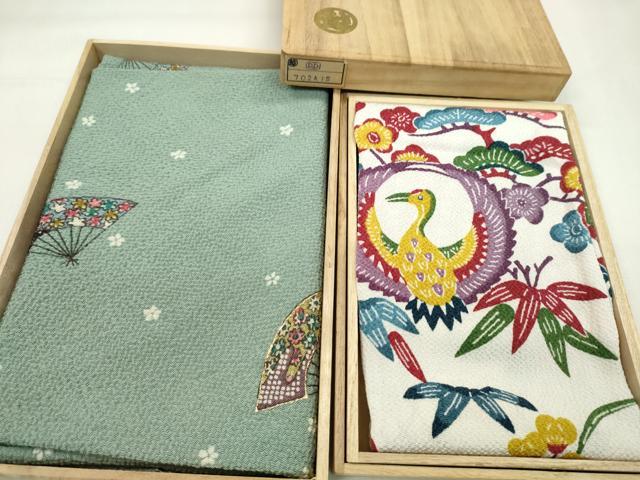 平和屋着物▼和装小物　風呂敷まとめて１０枚　絞り　尾形光琳　梅図　龍　金彩　三越扱い　全て正絹　未使用多数　逸品　CABN0802ju