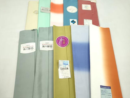 平和屋着物▼和装小物　八掛まとめて10点　色無地　暈し　未使用　CABN0807ju