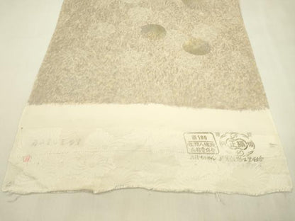 平和屋着物●小紋　反物　菊地紋　丹後ちりめん　着尺　逸品　未使用　CABN0883ju