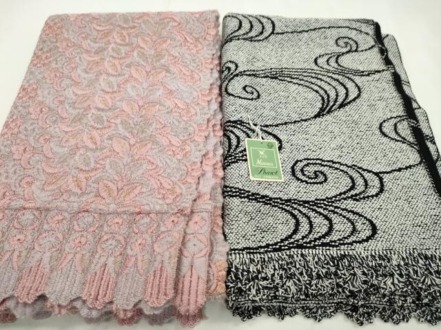 平和屋着物▼和装小物　ショール・マフラーまとめて10点　カシミヤ　リボンヤーン　大判　日本製　未使用あり　CABN0957ju