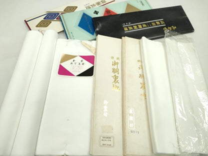 平和屋着物▼和装小物　胴裏まとめて10点　白生地　裏地　裏物　未使用　CABN0994ju