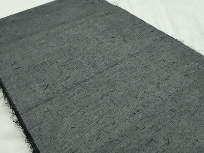 平和屋着物●男性　髭紬　アンサンブル　反物　灰色　着尺＋羽尺　逸品　未使用　CABN1112ju