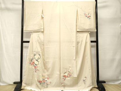 平和屋着物■訪問着　作家物　几帳舟花文　仮絵羽　上代25万　逸品　未使用　CABN1210ev
