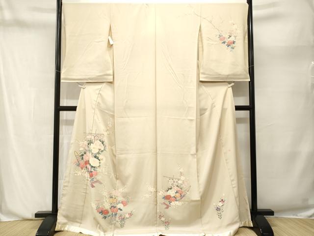 平和屋着物■訪問着　作家物　几帳舟花文　仮絵羽　上代25万　逸品　未使用　CABN1210ev