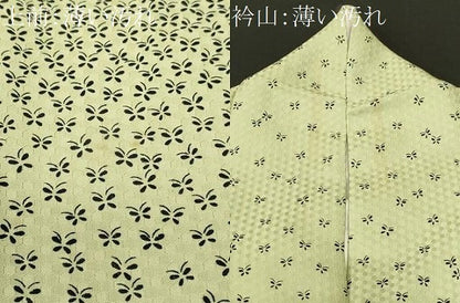 平和屋着物■色留訪問着　舞蝶文　正絹　逸品　CABN1236ev