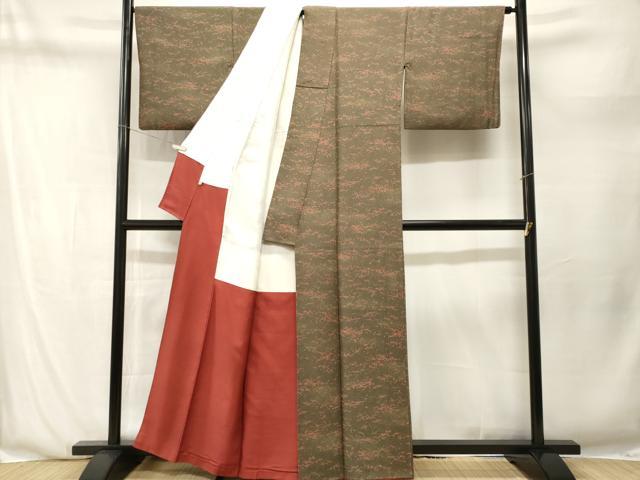 平和屋着物■上質な小紋　箔散らし文　正絹　逸品　CABN1253ev