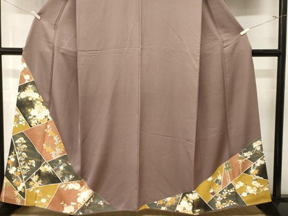 平和屋着物■豪華色留袖　駒刺繍　松竹梅切嵌花文　金彩　正絹　逸品　CABN1264ev