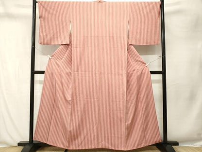 平和屋着物■上質な小紋　縞　正絹　逸品　CABN1267ev